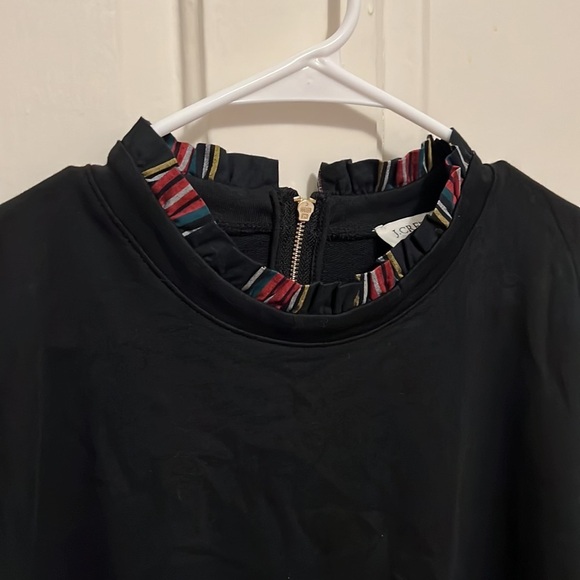 J. Crew Factory Tartan Ruffle-Collar Pullover - Picture 5 of 13